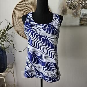 Calvin Klein Performance Size Large Quick Dry Racerback Tank Top Built in Bra LN